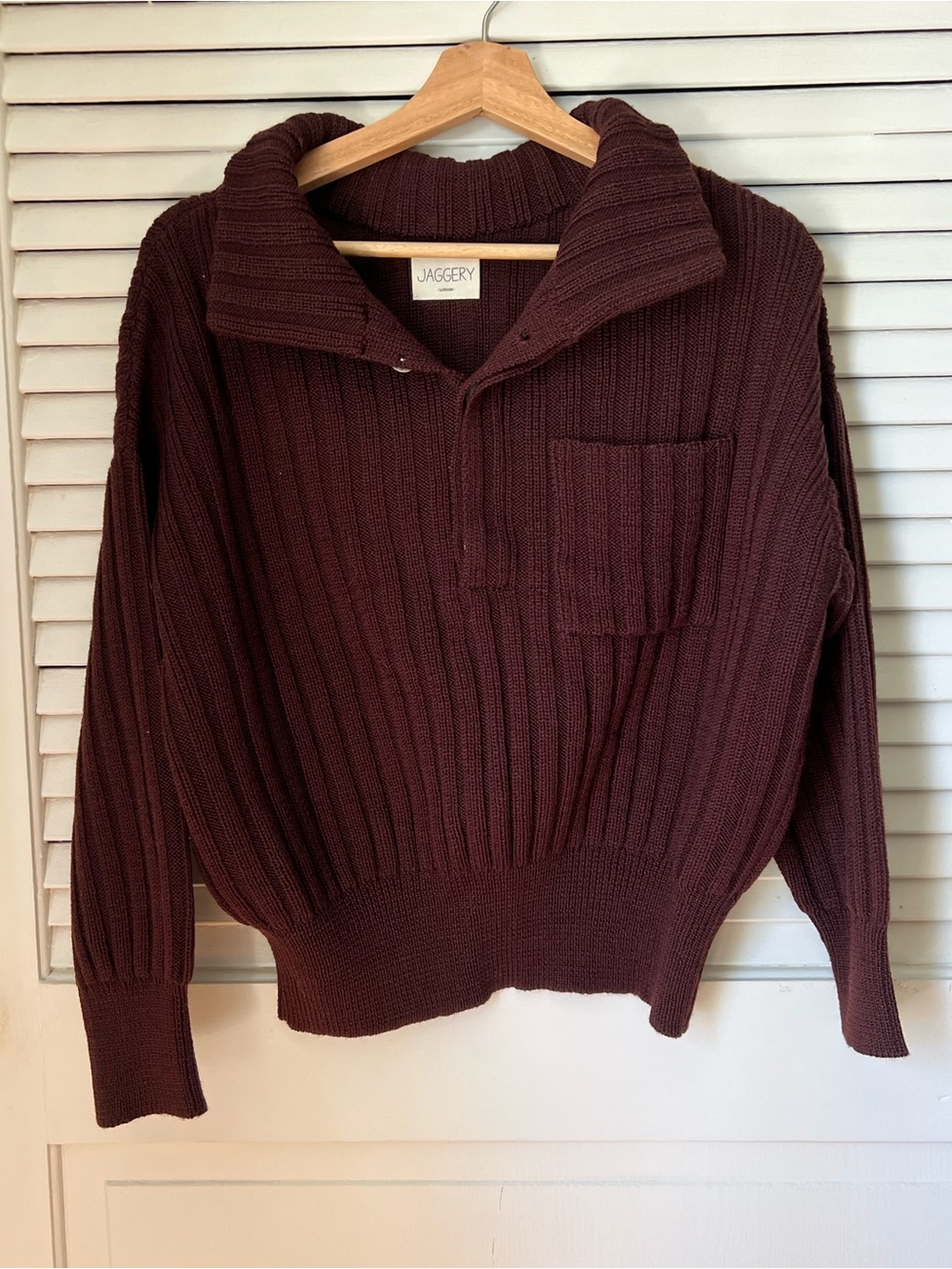 Jaggery sweater in cherry plum size 1